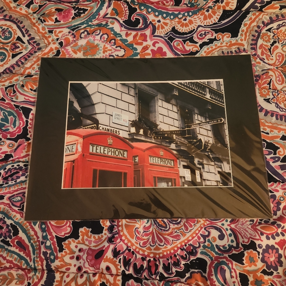 Vintage London Telephone Booth Art Print